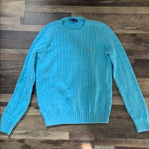 Ralph Lauren Light Blue Cable Knit Sweater
